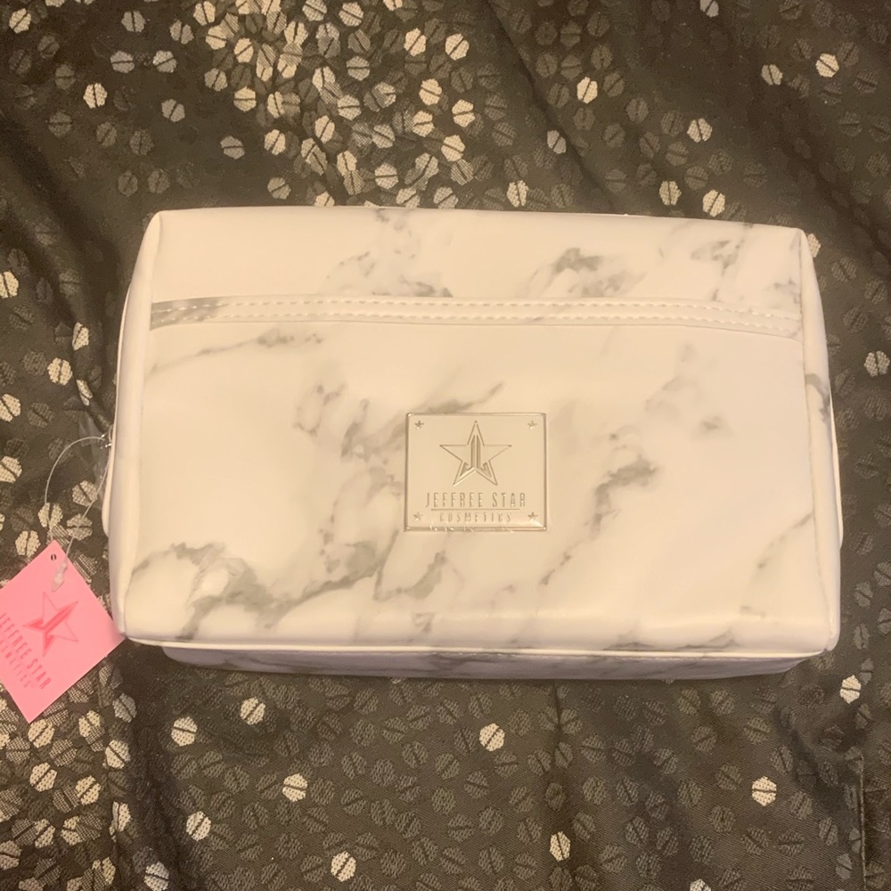 Jeffree Star White Marble Makeup Bag
